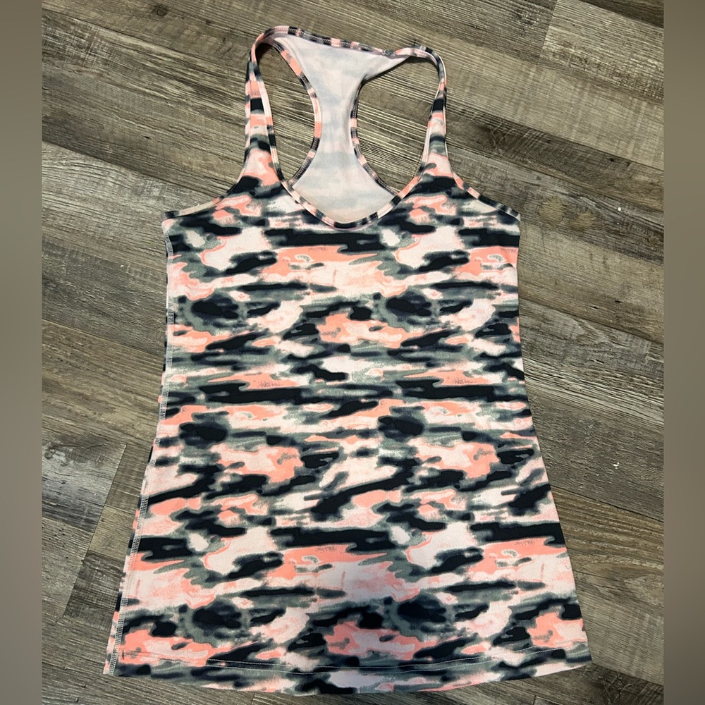 Stylish Camouflage Racerback Tank Top
